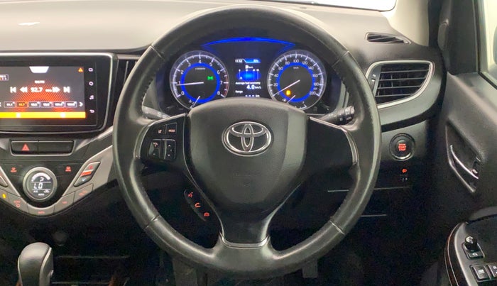 2021 Toyota Glanza V CVT, Petrol, Automatic, 52,000 km, Steering Wheel Close Up