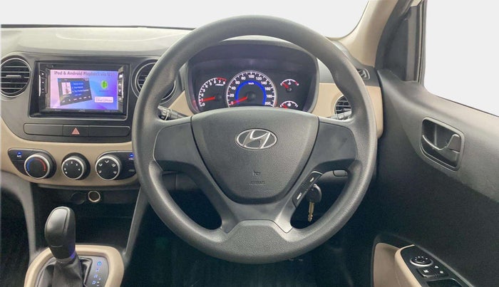 2017 Hyundai Grand i10 MAGNA AT 1.2 KAPPA VTVT, Petrol, Automatic, 35,675 km, Steering Wheel Close Up