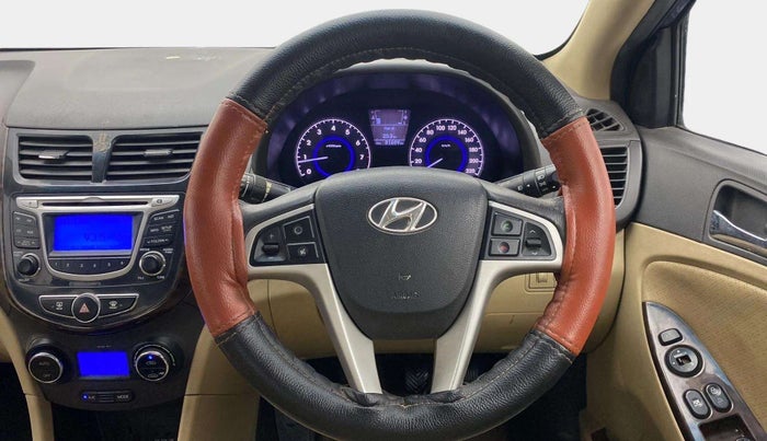 2013 Hyundai Verna FLUIDIC 1.6 VTVT SX, Petrol, Manual, 81,696 km, Steering Wheel Close Up