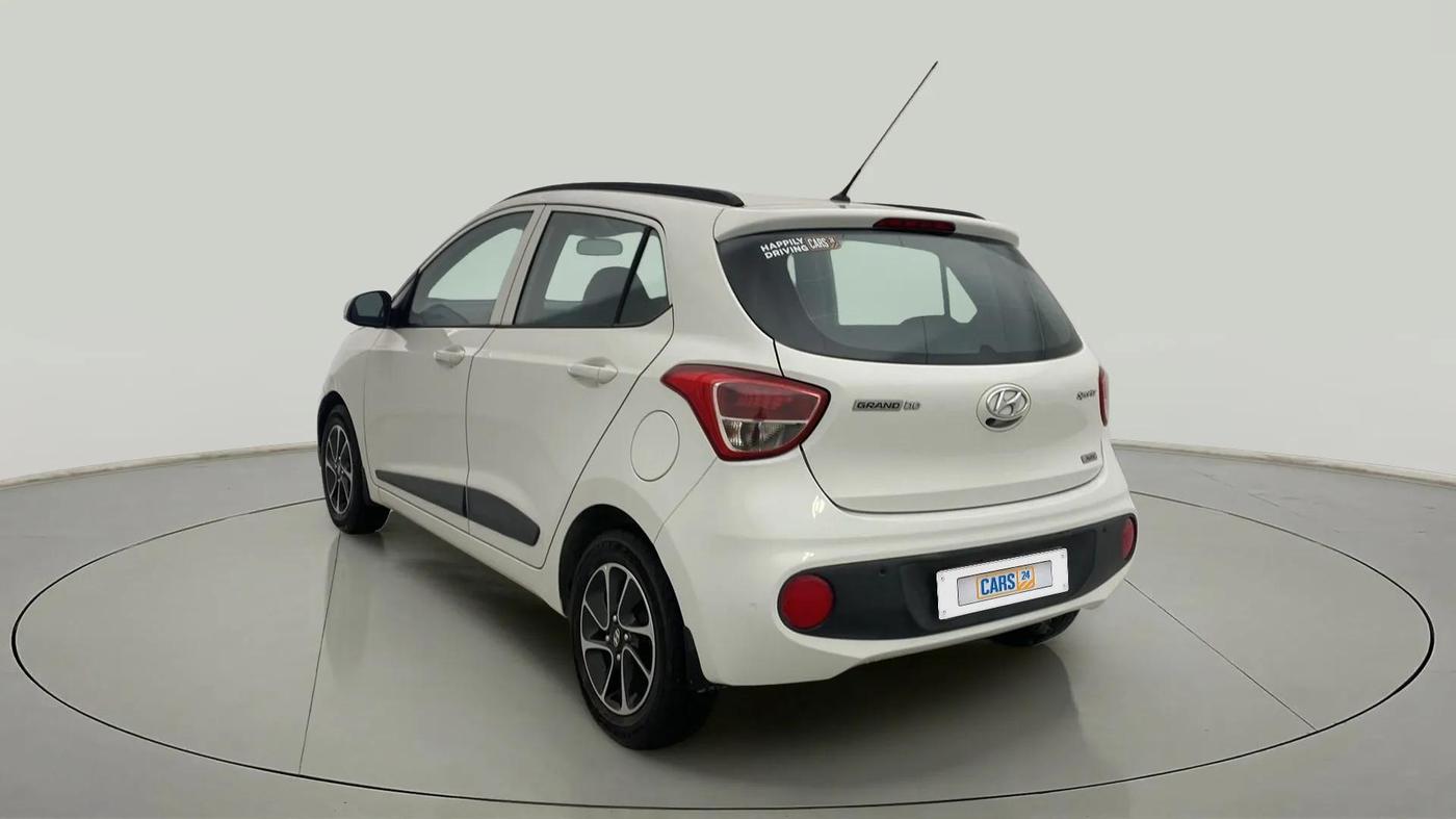 2018 Hyundai Grand i10 SPORTZ (O) AT 1.2 KAPPA VTVT, Petrol, Automatic, 55,305 km, Left Back Diagonal