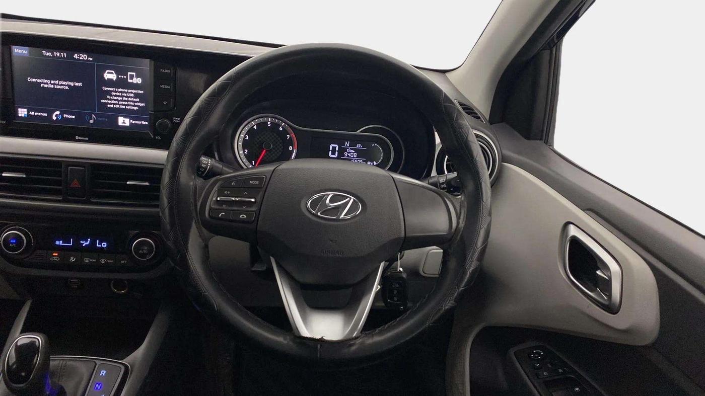 2021 Hyundai GRAND I10 NIOS SPORTZ AMT 1.2 KAPPA VTVT, Petrol, Automatic, 15,569 km, Steering Wheel Close Up
