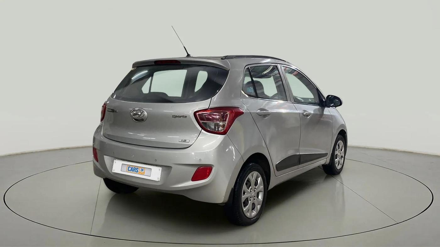 2015 Hyundai Grand i10 SPORTZ 1.2 KAPPA VTVT, Petrol, Manual, 27,402 km, Right Back Diagonal