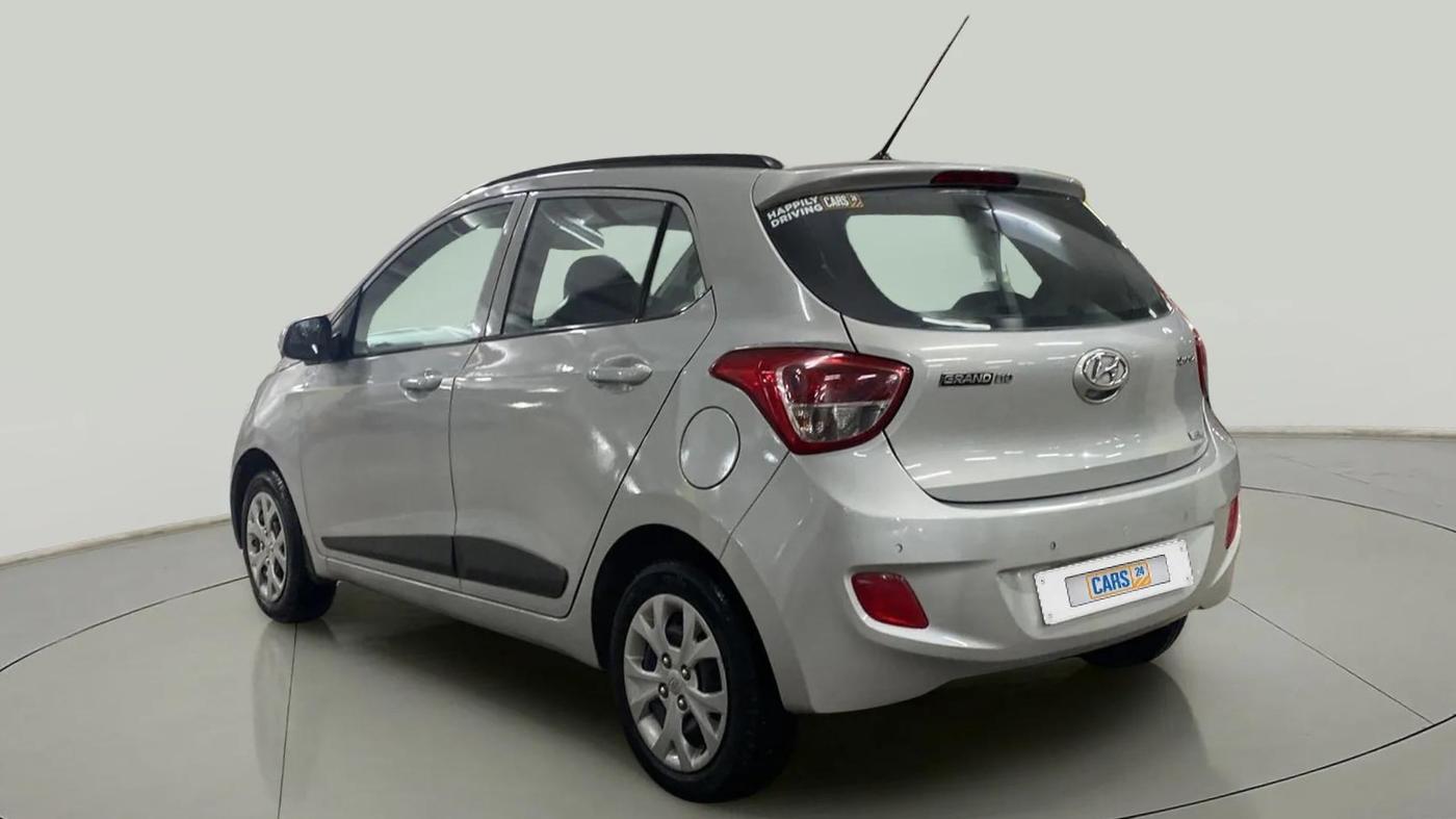 2015 Hyundai Grand i10 SPORTZ 1.2 KAPPA VTVT, Petrol, Manual, 27,402 km, Left Back Diagonal