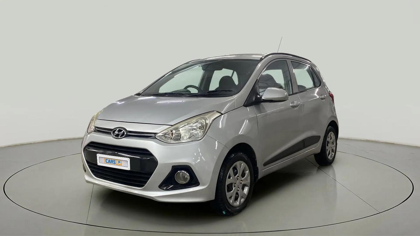 2015 Hyundai Grand i10 SPORTZ 1.2 KAPPA VTVT, Petrol, Manual, 27,402 km, Left Front Diagonal