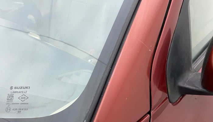 2017 Maruti Dzire VDI, Diesel, Manual, 71,242 km, Left A pillar - Minor scratches