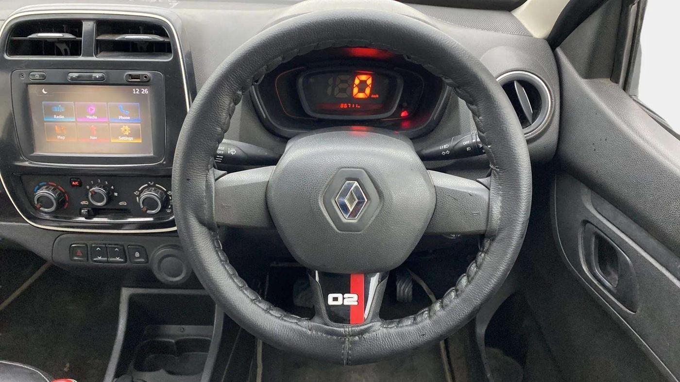 2017 Renault Kwid 1.0 RXT 02 Anniversary Edition, Petrol, Manual, 86,669 km, Steering Wheel Close Up