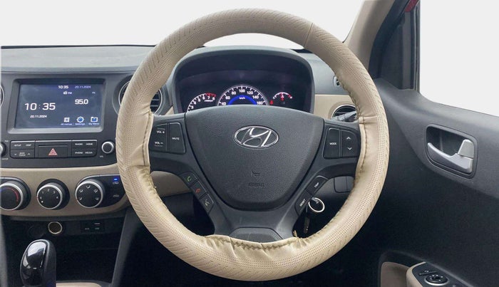 2017 Hyundai Grand i10 SPORTZ (O) AT 1.2 KAPPA VTVT, Petrol, Automatic, 34,032 km, Steering Wheel Close Up