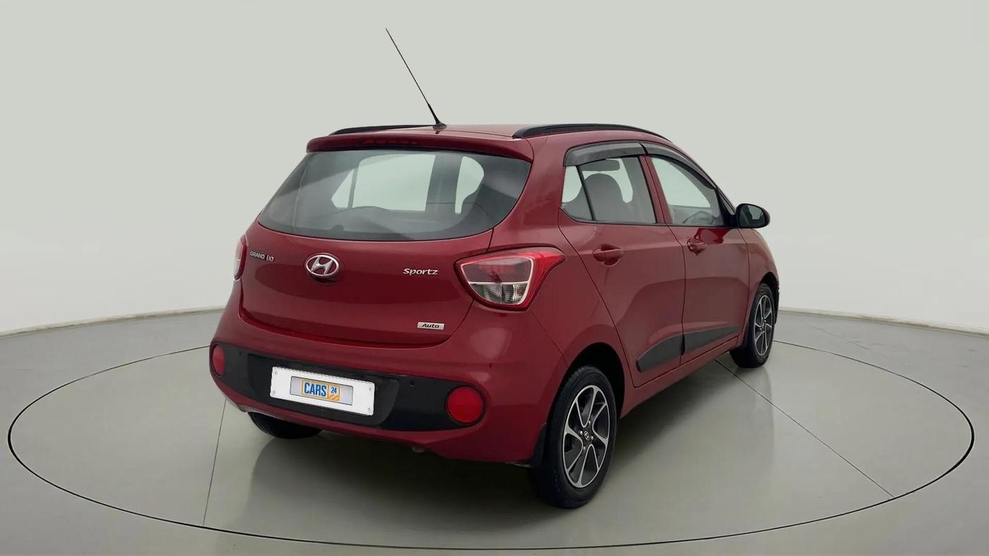 2017 Hyundai Grand i10 SPORTZ (O) AT 1.2 KAPPA VTVT, Petrol, Automatic, 34,032 km, Right Back Diagonal