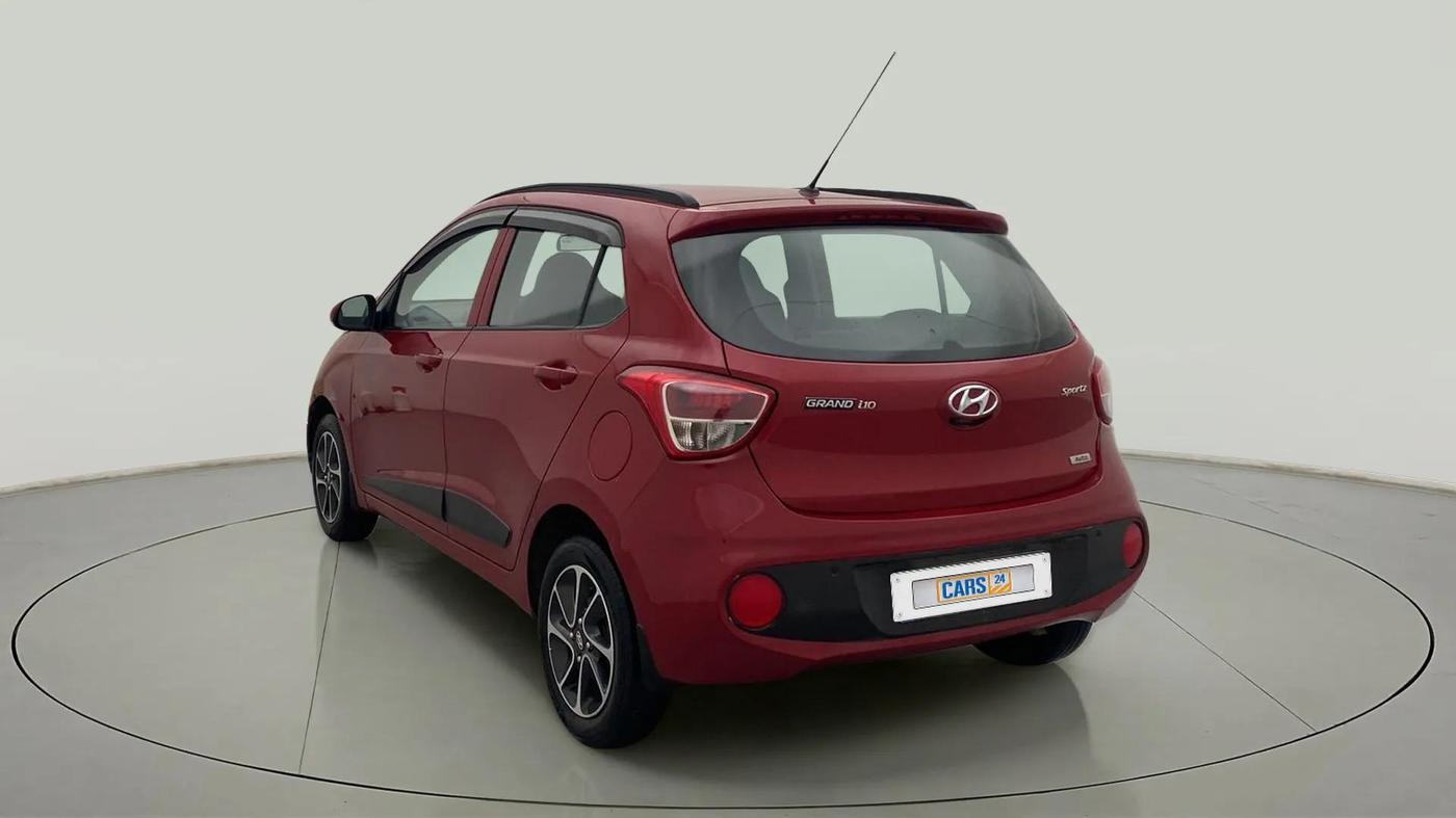 2017 Hyundai Grand i10 SPORTZ (O) AT 1.2 KAPPA VTVT, Petrol, Automatic, 34,032 km, Left Back Diagonal