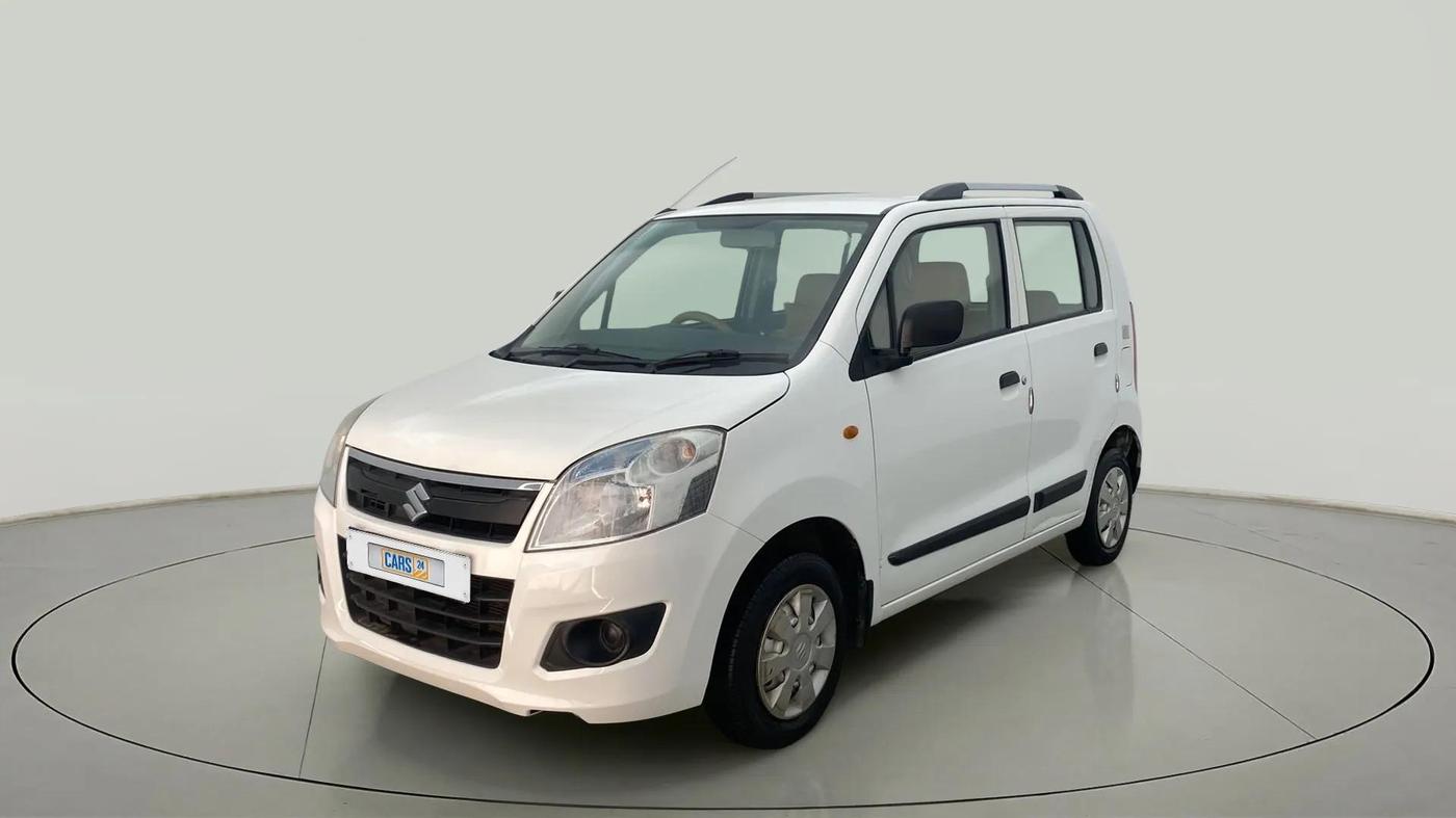 2014 Maruti Wagon R 1.0 LXI CNG, CNG, Manual, 1,07,630 km, Left Front Diagonal