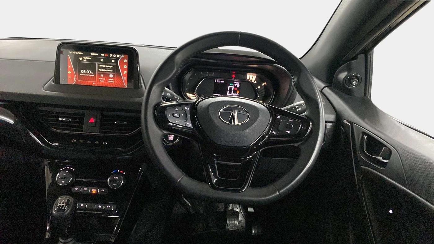 2023 Tata NEXON  XZ Plus LUX Dark Edition, Petrol, Manual, 7,761 km, Steering Wheel Close Up