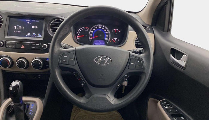 2017 Hyundai Grand i10 SPORTZ (O) AT 1.2 KAPPA VTVT, Petrol, Automatic, 78,860 km, Steering Wheel Close Up
