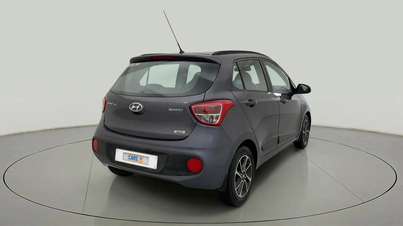 2017 Hyundai Grand i10 SPORTZ (O) AT 1.2 KAPPA VTVT, Petrol, Automatic, 78,860 km, Right Back Diagonal