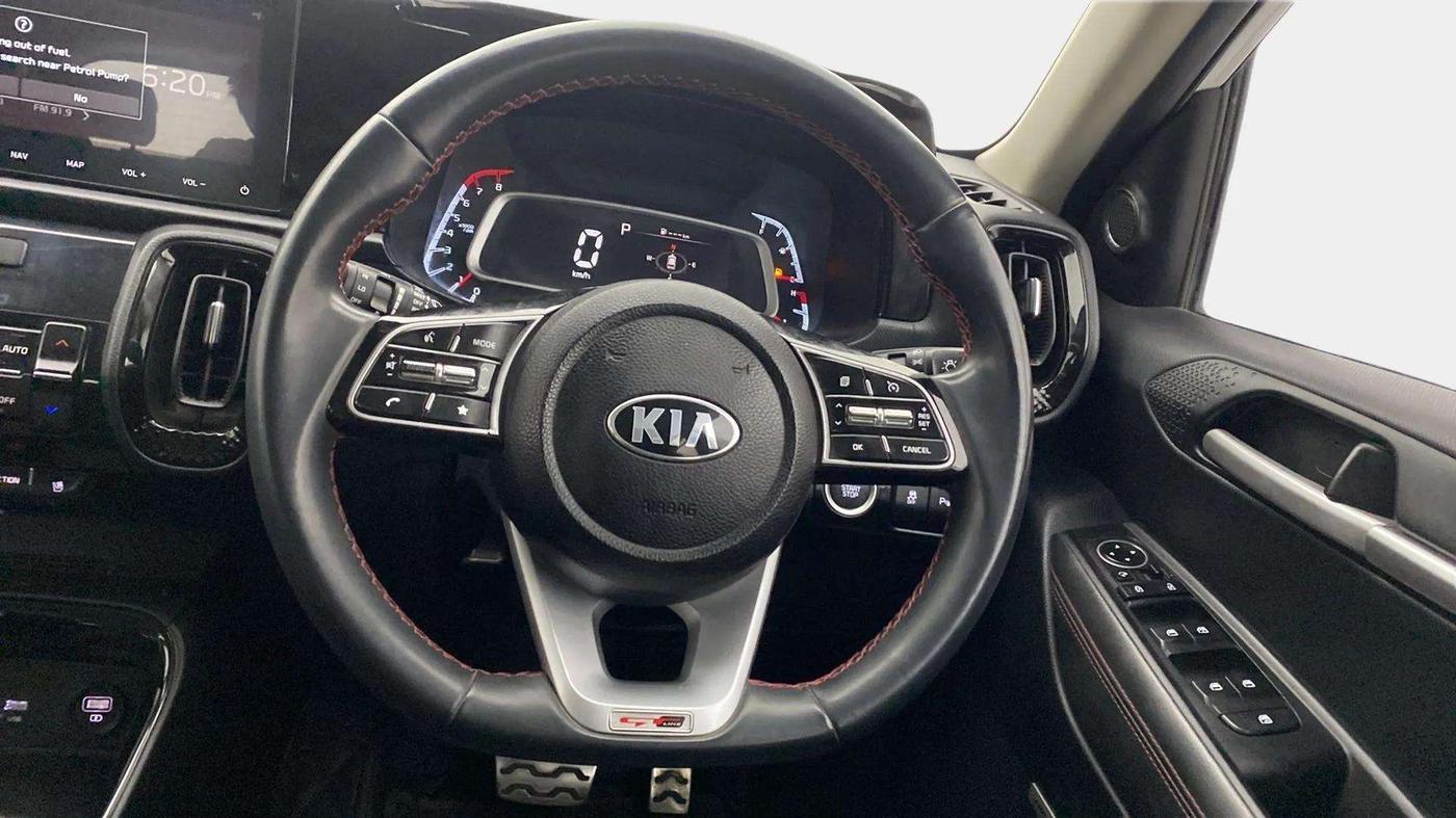 2020 KIA SONET GTX PLUS 1.0 DCT, Petrol, Automatic, 50,693 km, Steering Wheel Close Up