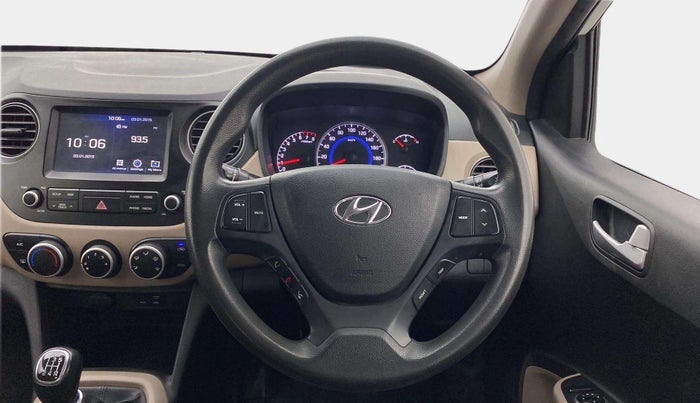 2017 Hyundai Grand i10 SPORTZ (O) 1.2 KAPPA VTVT, Petrol, Manual, 57,650 km, Steering Wheel Close Up