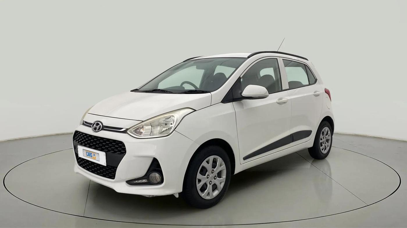 2017 Hyundai Grand i10 SPORTZ (O) 1.2 KAPPA VTVT, Petrol, Manual, 57,650 km, Left Front Diagonal