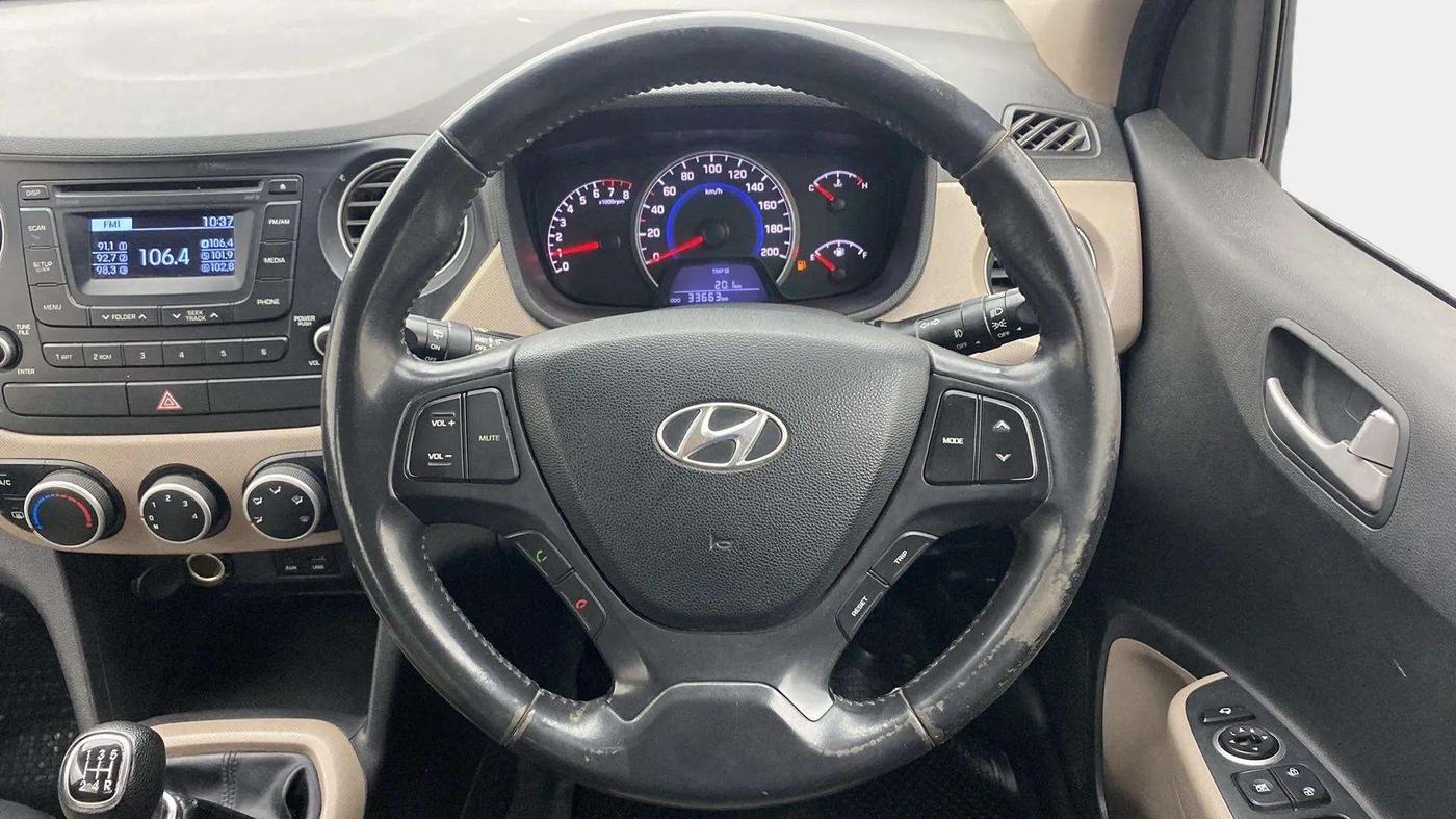 2014 Hyundai Grand i10 ASTA 1.2 KAPPA VTVT, Petrol, Manual, 33,643 km, Steering Wheel Close Up
