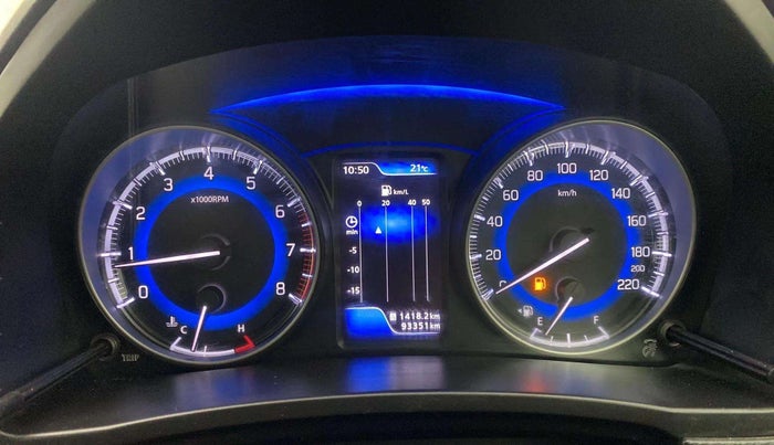 2019 Toyota Glanza V, Petrol, Manual, 93,378 km, Odometer Image