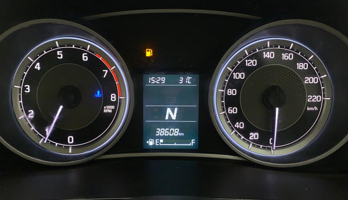 2019 Maruti Dzire ZXI PLUS AMT, Petrol, Automatic, 38,744 km, Odometer Image