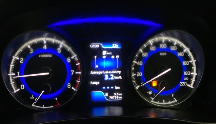 2016 Maruti Baleno ZETA PETROL 1.2, Petrol, Manual, 70,991 km, Odometer Image