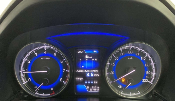 2016 Maruti Baleno ALPHA PETROL 1.2, Petrol, Manual, 93,716 km, Odometer Image