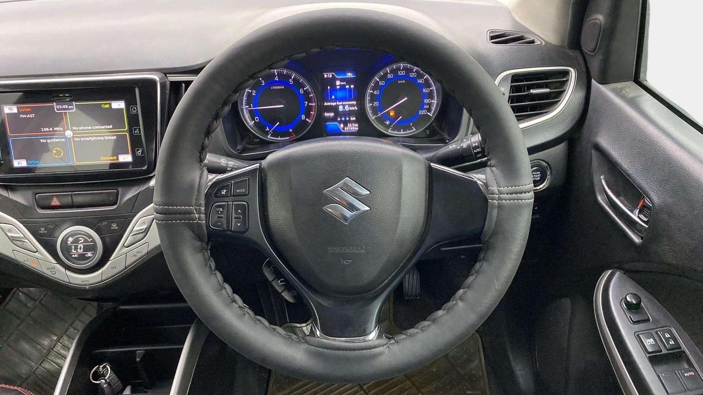 2016 Maruti Baleno ALPHA PETROL 1.2, Petrol, Manual, 93,716 km, Steering Wheel Close Up