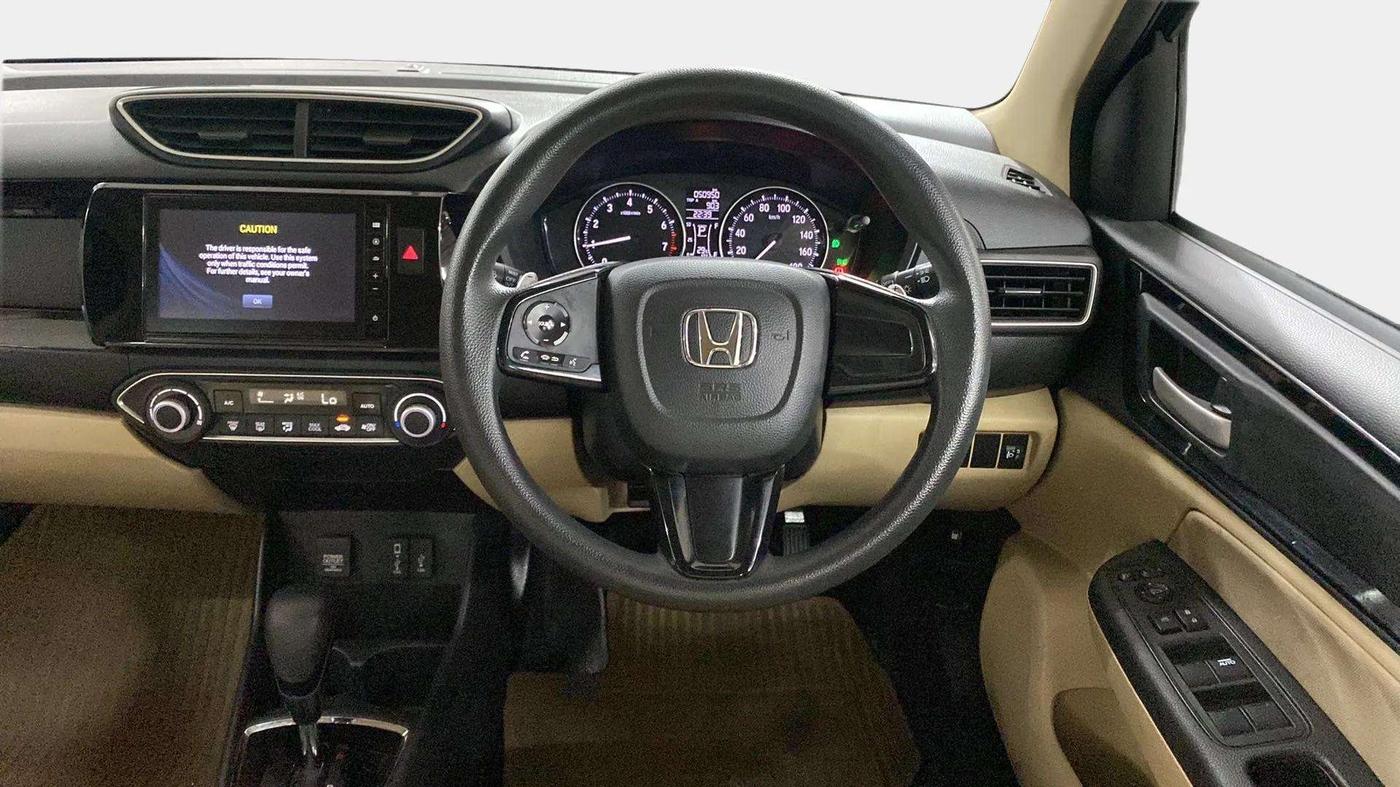2019 Honda Amaze 1.2L I-VTEC VX CVT, Petrol, Automatic, 50,838 km, Steering Wheel Close Up