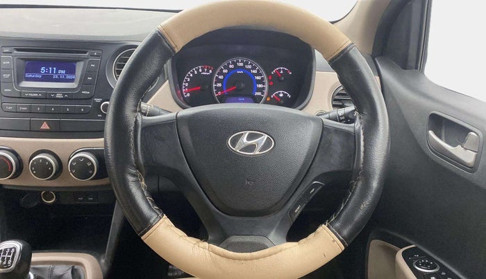 2014 Hyundai Grand i10 SPORTZ 1.2 KAPPA VTVT, Petrol, Manual, 76,464 km, Steering Wheel Close Up