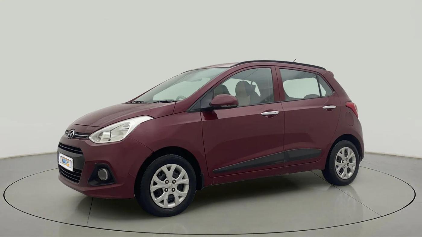 2014 Hyundai Grand i10 SPORTZ 1.2 KAPPA VTVT, Petrol, Manual, 76,464 km, Left Front Diagonal