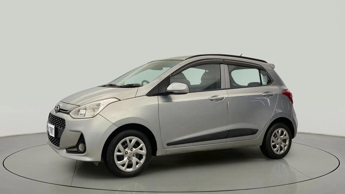 2019 Hyundai Grand i10 SPORTZ 1.2 KAPPA VTVT, Petrol, Manual, 57,866 km, Left Front Diagonal