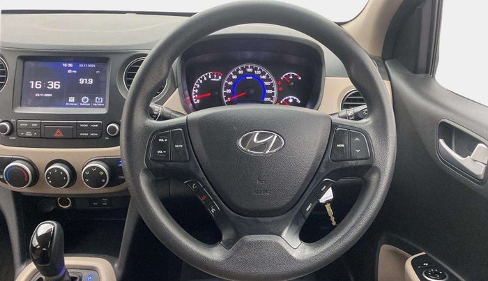 2019 Hyundai Grand i10 SPORTZ AT 1.2 KAPPA VTVT, Petrol, Automatic, 16,155 km, Steering Wheel Close Up