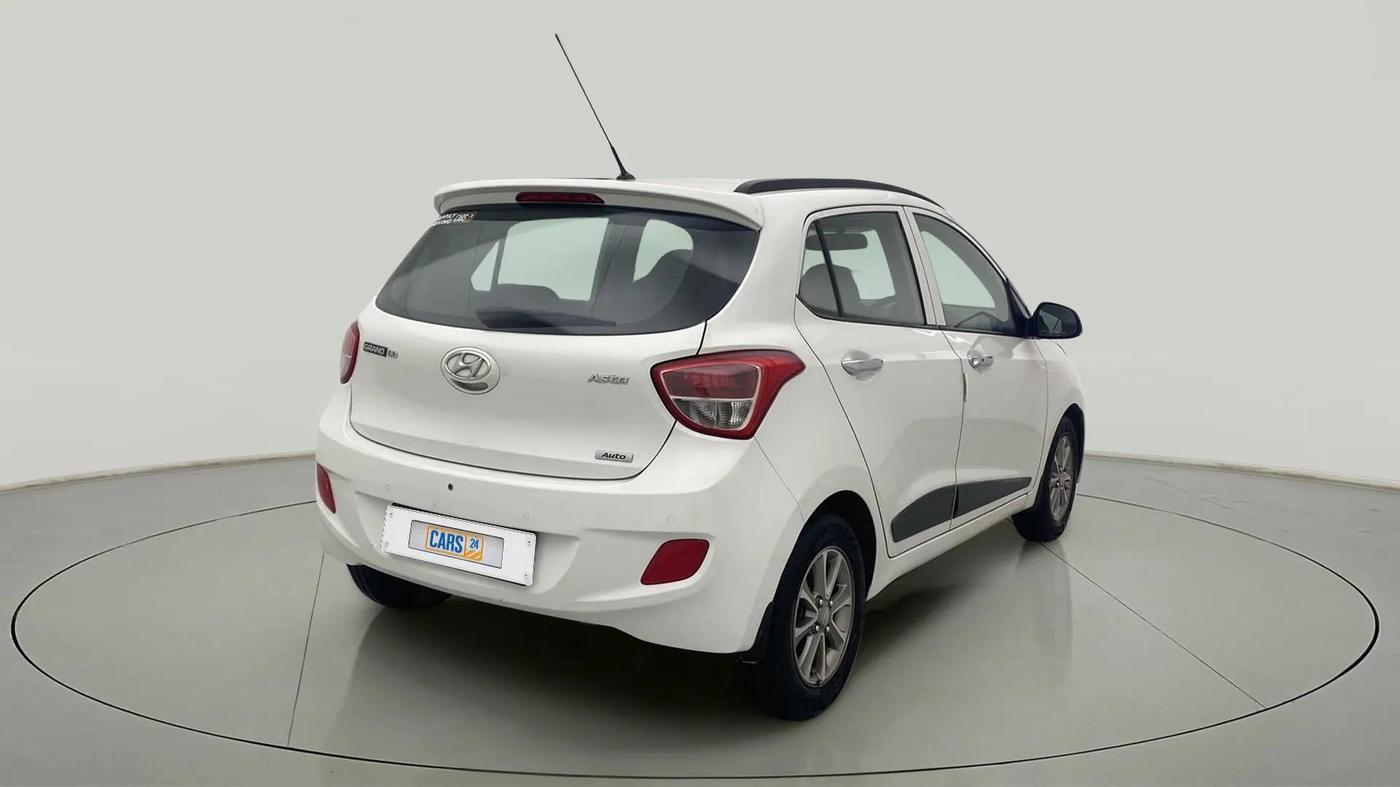 2016 Hyundai Grand i10 ASTA (O) AT 1.2 KAPPA VTVT, Petrol, Automatic, 50,928 km, Right Back Diagonal