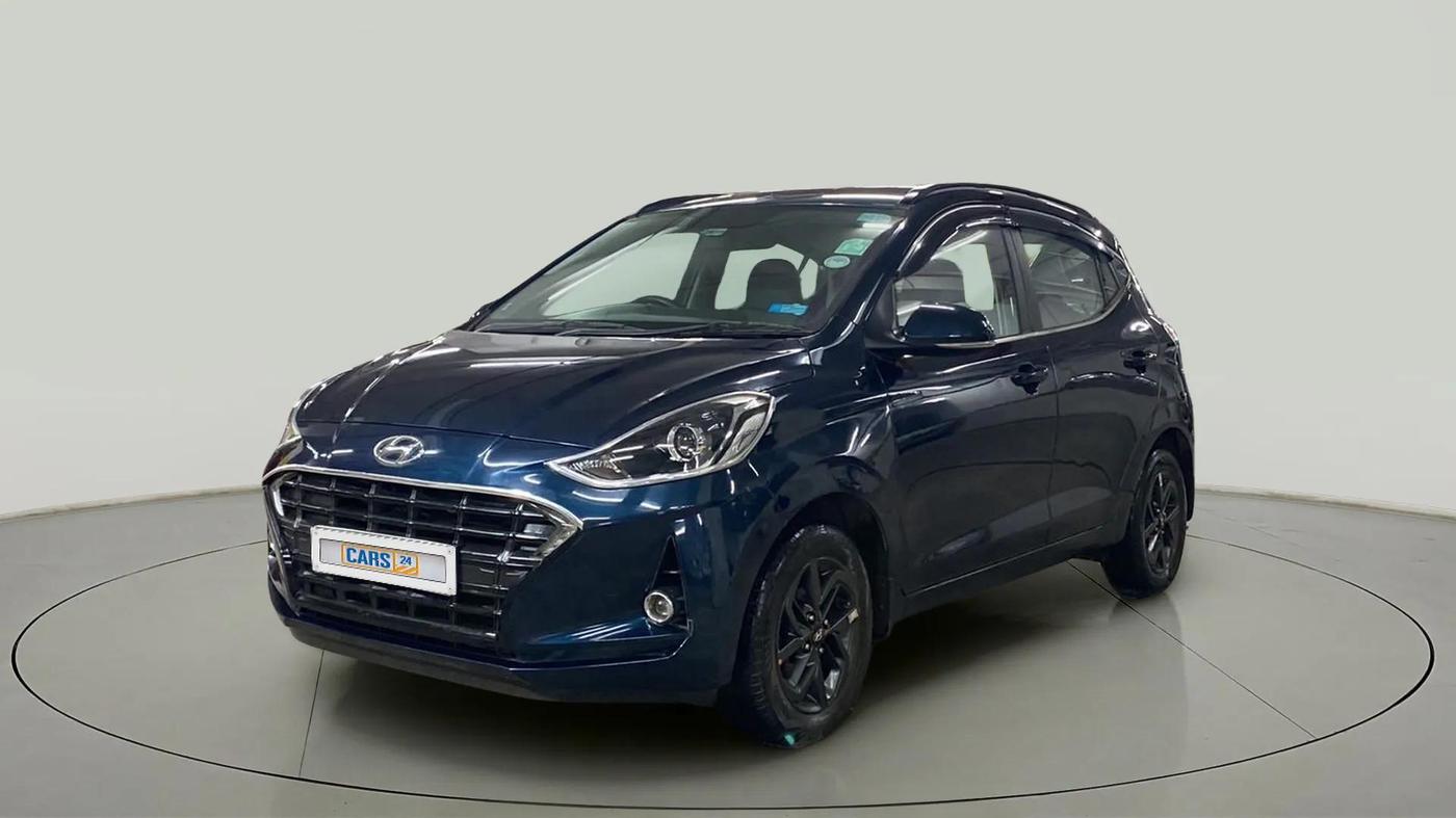 2021 Hyundai GRAND I10 NIOS SPORTZ AMT 1.2 KAPPA VTVT, Petrol, Automatic, 20,485 km, Left Front Diagonal