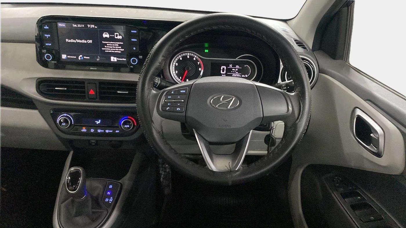 2021 Hyundai GRAND I10 NIOS SPORTZ AMT 1.2 KAPPA VTVT, Petrol, Automatic, 20,485 km, Steering Wheel Close Up