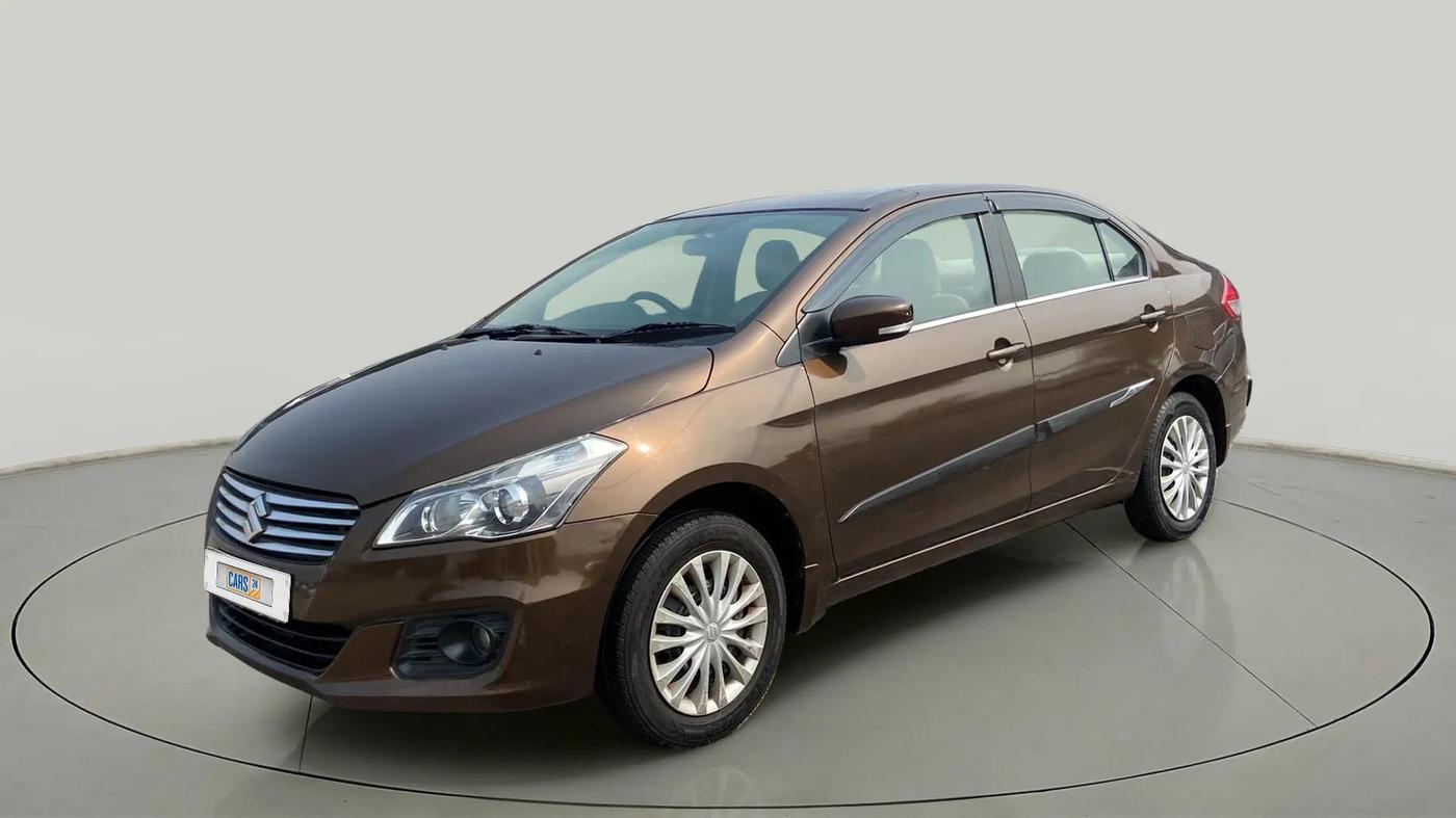2017 Maruti Ciaz DELTA 1.4 MT PETROL, Petrol, Manual, 53,674 km, Left Front Diagonal