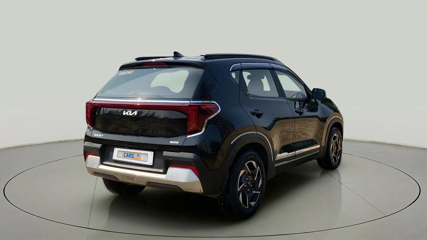 2024 KIA SONET HTX 1.0 TURBO PETROL IMT, Petrol, Manual, 6,562 km, Right Back Diagonal