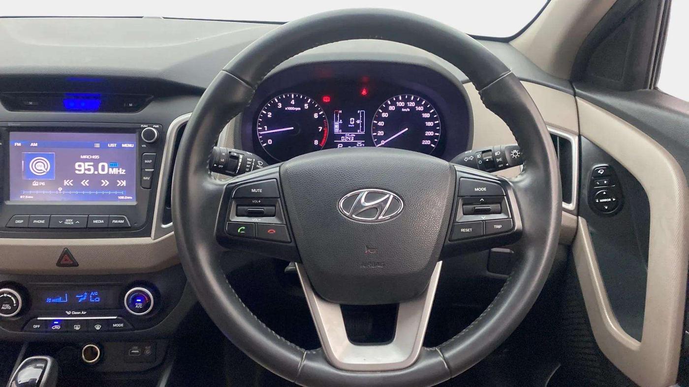 2018 Hyundai Creta SX AT 1.6 PETROL, Petrol, Automatic, 21,239 km, Steering Wheel Close Up