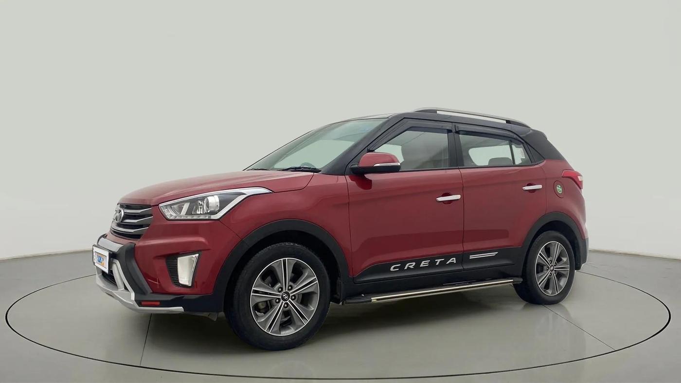 2018 Hyundai Creta SX AT 1.6 PETROL, Petrol, Automatic, 21,239 km, Left Front Diagonal