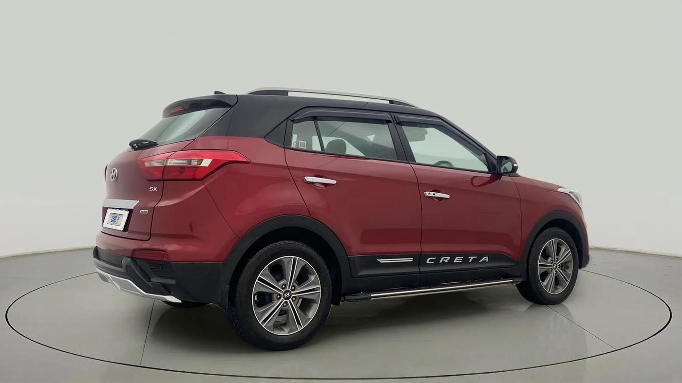 2018 Hyundai Creta SX AT 1.6 PETROL, Petrol, Automatic, 21,239 km, Right Back Diagonal