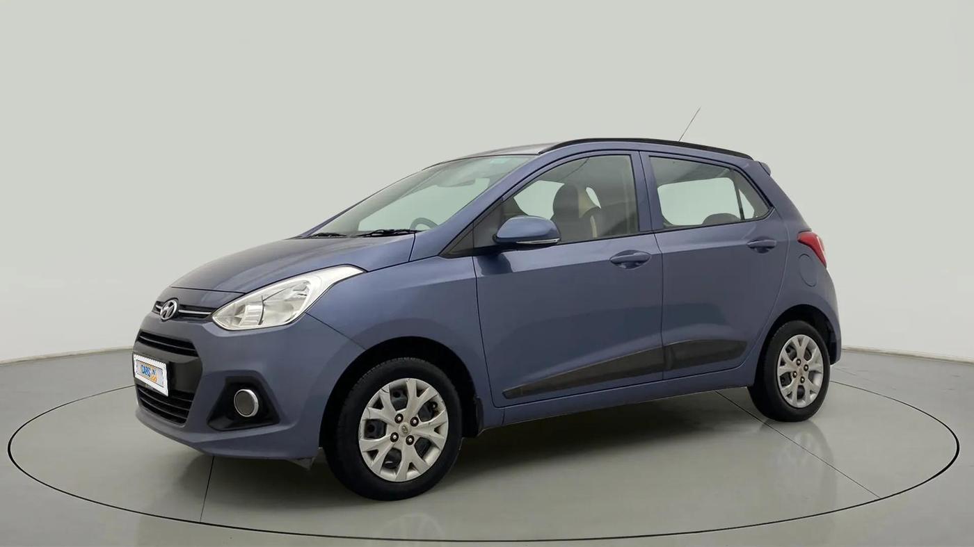 2016 Hyundai Grand i10 SPORTZ 1.2 KAPPA VTVT, Petrol, Manual, 57,511 km, Left Front Diagonal