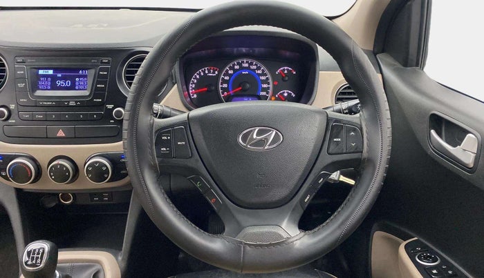 2016 Hyundai Grand i10 SPORTZ 1.2 KAPPA VTVT, Petrol, Manual, 57,511 km, Steering Wheel Close Up