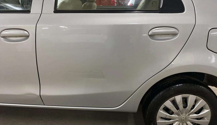 2015 Toyota Etios G, Petrol, Manual, 34,039 km, Rear left door - Slightly dented