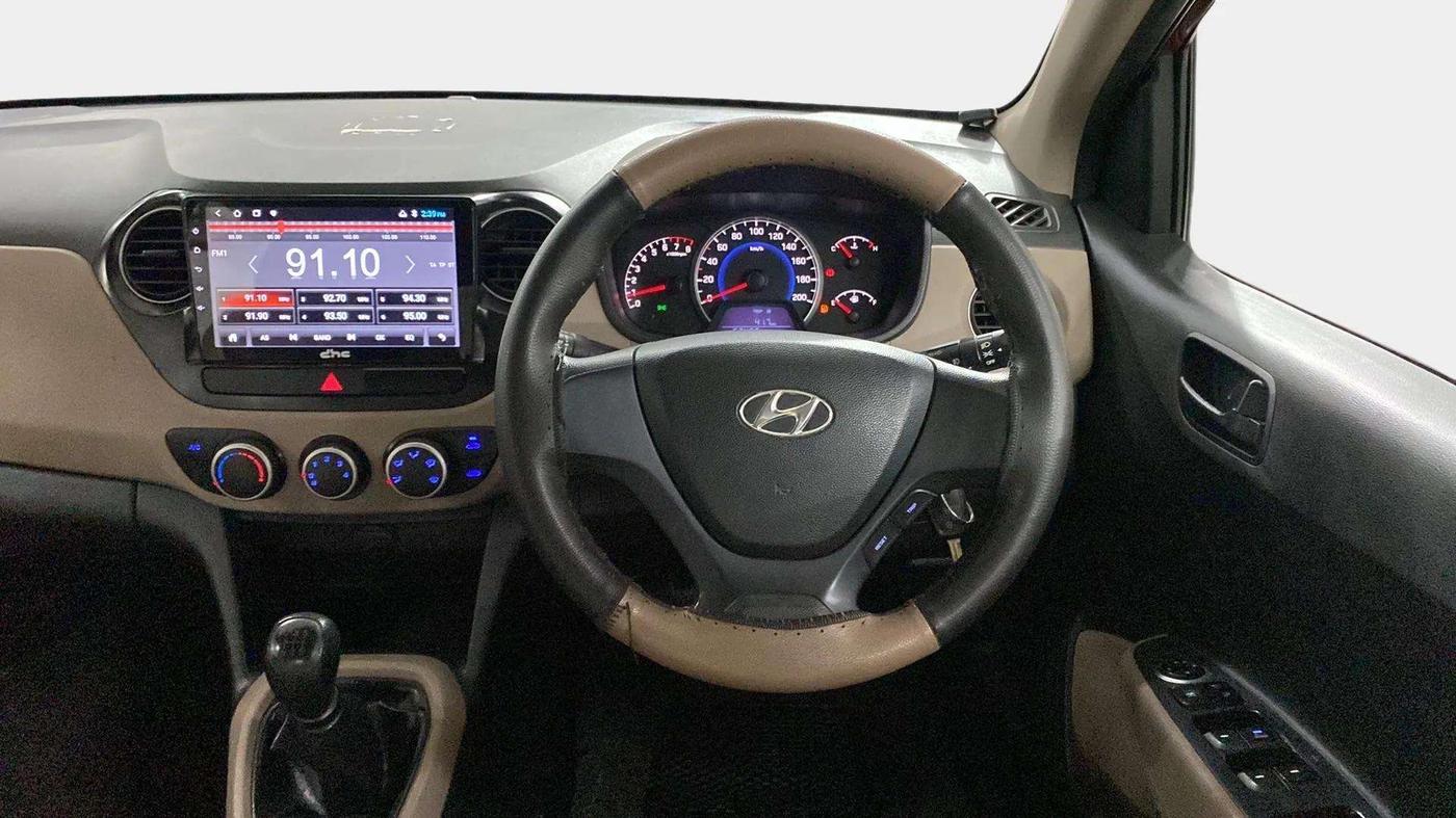 2013 Hyundai Grand i10 MAGNA 1.2 KAPPA VTVT, Petrol, Manual, 63,481 km, Steering Wheel Close Up