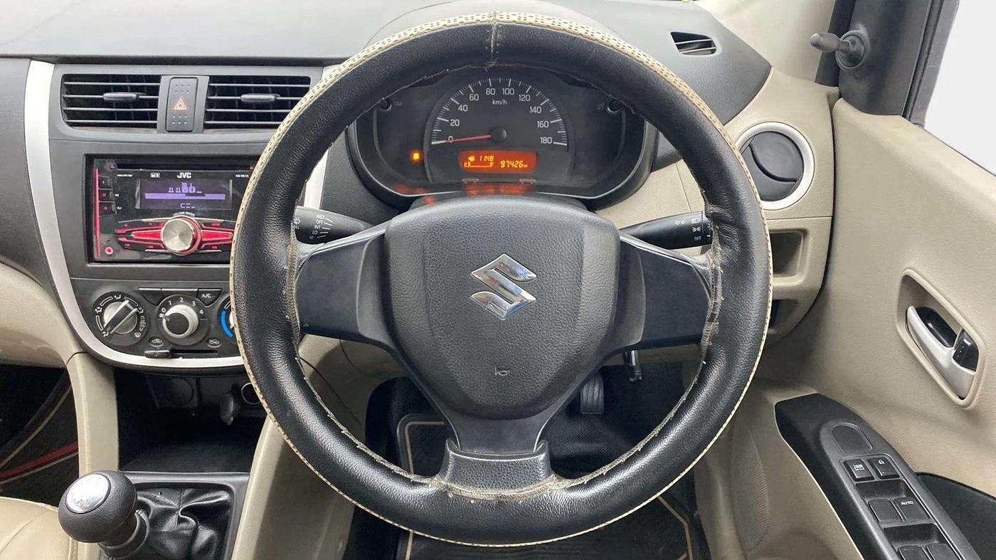2015 Maruti Celerio VXI, Petrol, Manual, 97,386 km, Steering Wheel Close Up