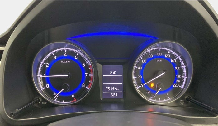 2017 Maruti Baleno DELTA PETROL 1.2, Petrol, Manual, 75,066 km, Odometer Image