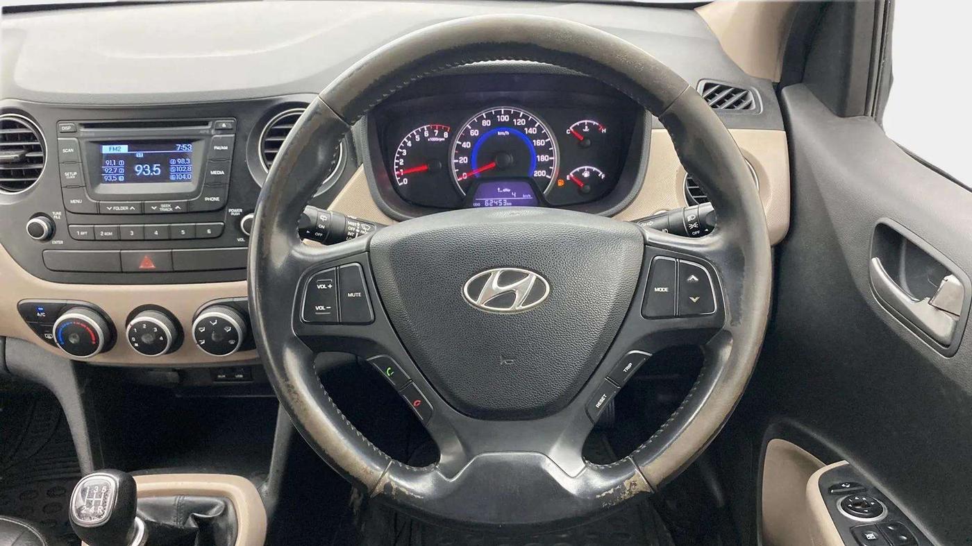 2014 Hyundai Grand i10 ASTA 1.2 KAPPA VTVT, Petrol, Manual, 62,426 km, Steering Wheel Close Up
