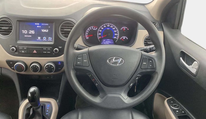 2017 Hyundai Grand i10 SPORTZ (O) AT 1.2 KAPPA VTVT, Petrol, Automatic, 26,308 km, Steering Wheel Close Up