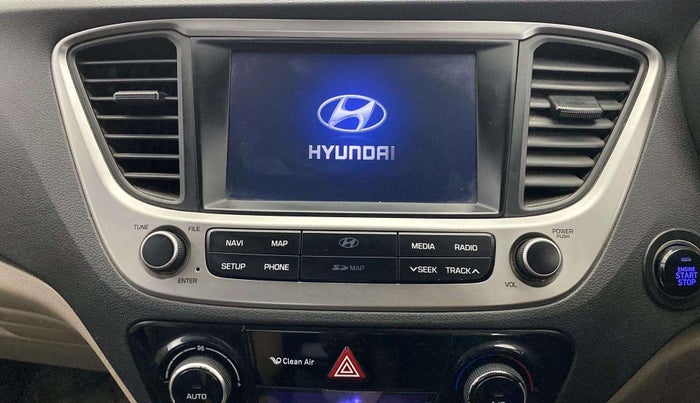 2018 Hyundai Verna 1.6 VTVT SX (O) AT, Petrol, Automatic, 38,607 km, Infotainment system - GPS Card not working/missing