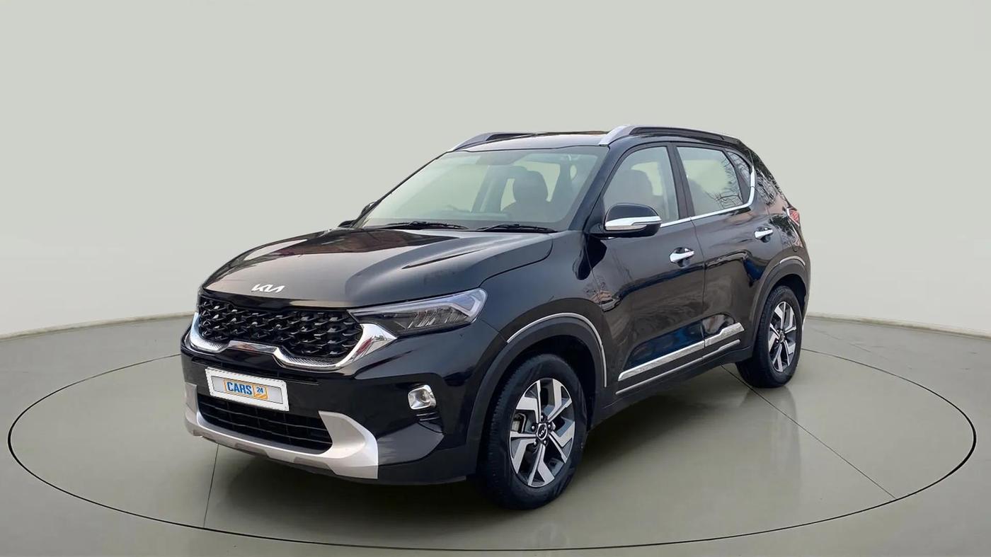 2021 KIA SONET HTX 1.0 DCT, Petrol, Automatic, 53,571 km, Left Front Diagonal