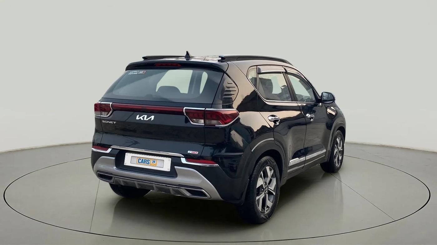 2021 KIA SONET HTX 1.0 DCT, Petrol, Automatic, 53,571 km, Right Back Diagonal